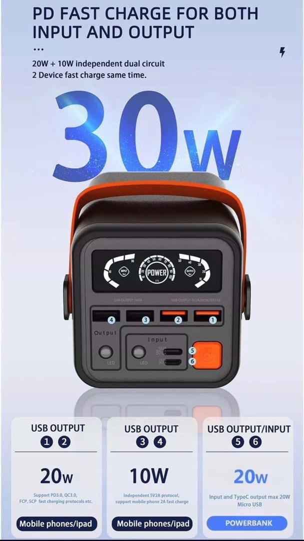 پاور بانک 60هزارمیلی آمپر ساعت Project2